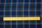 Deep Blue-Black Famous Maker Cotton Plaid Double Gauze Woven Fabric By the Yard